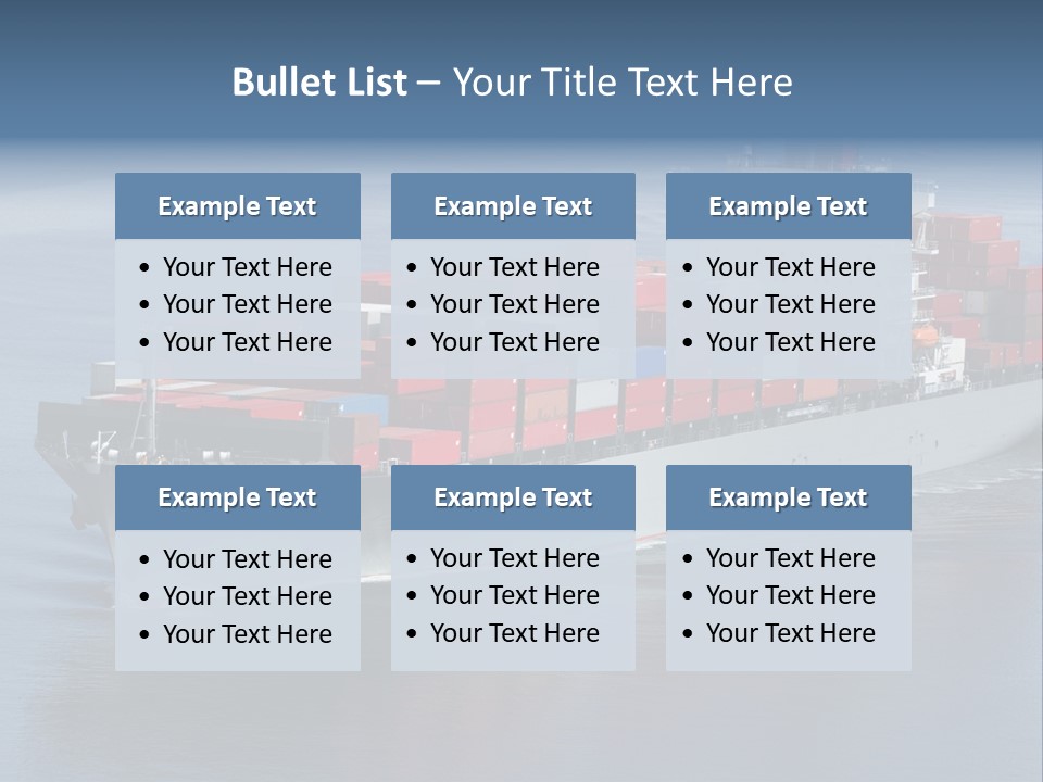 Retail Mode Transport PowerPoint Template