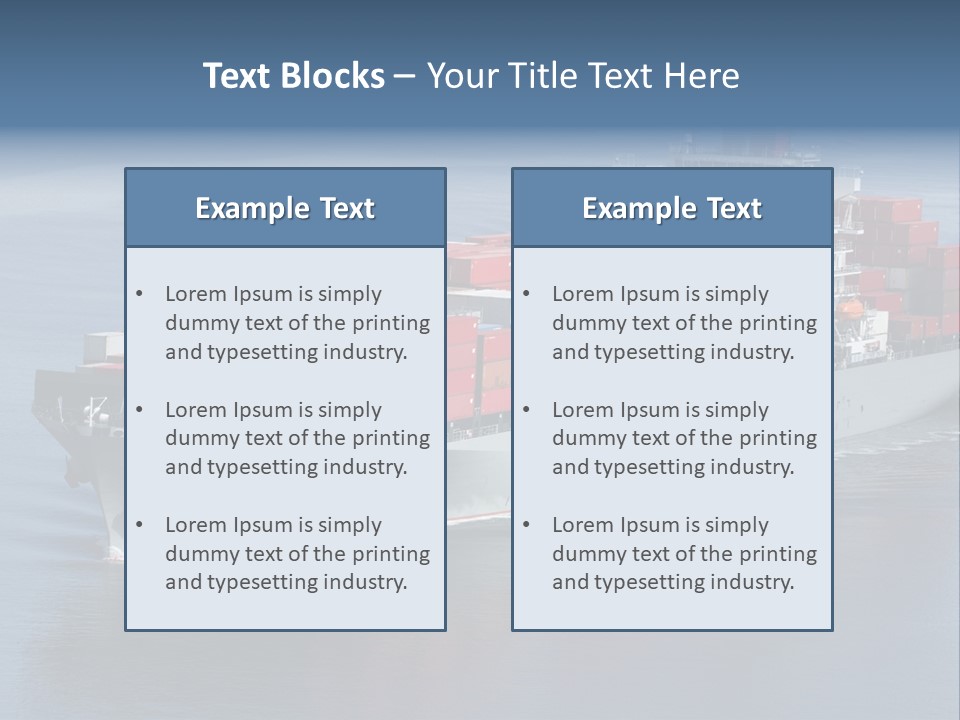 Retail Mode Transport PowerPoint Template