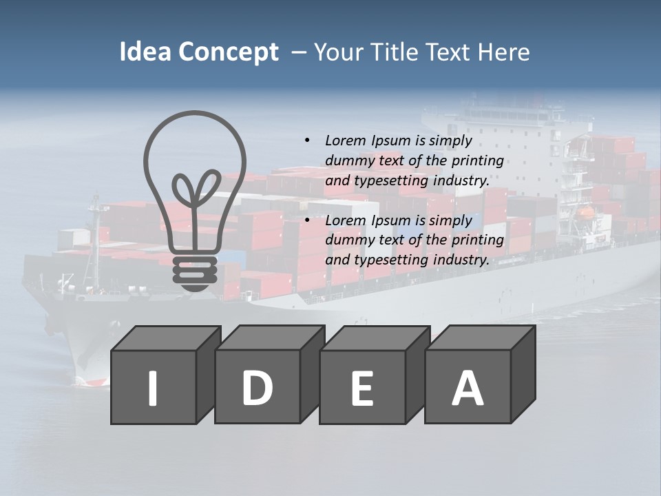 Retail Mode Transport PowerPoint Template