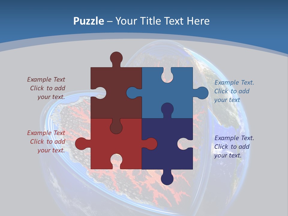 Lithosphere Fire Lava PowerPoint Template