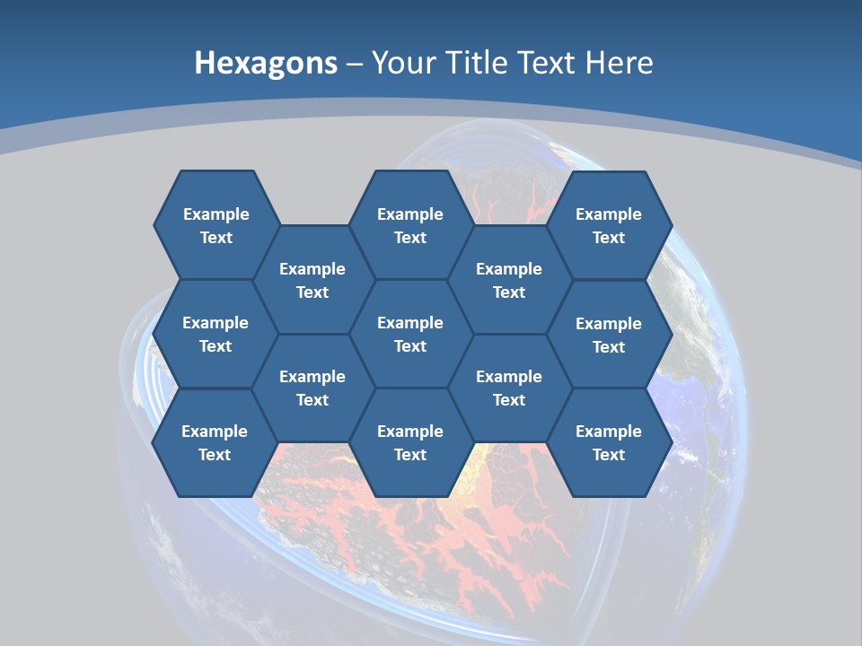 Lithosphere Fire Lava PowerPoint Template