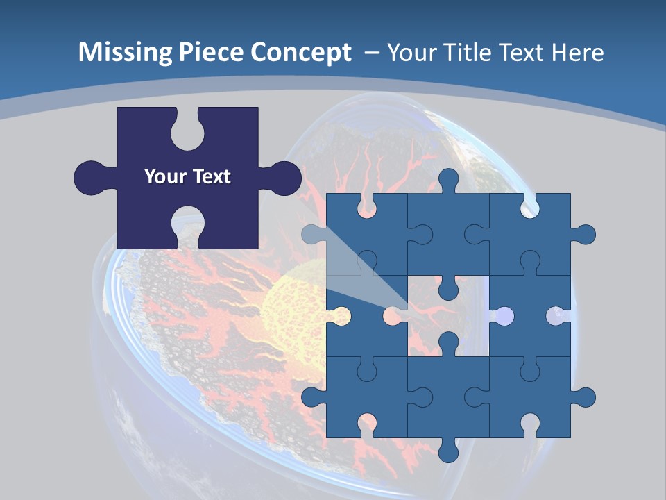 Lithosphere Fire Lava PowerPoint Template