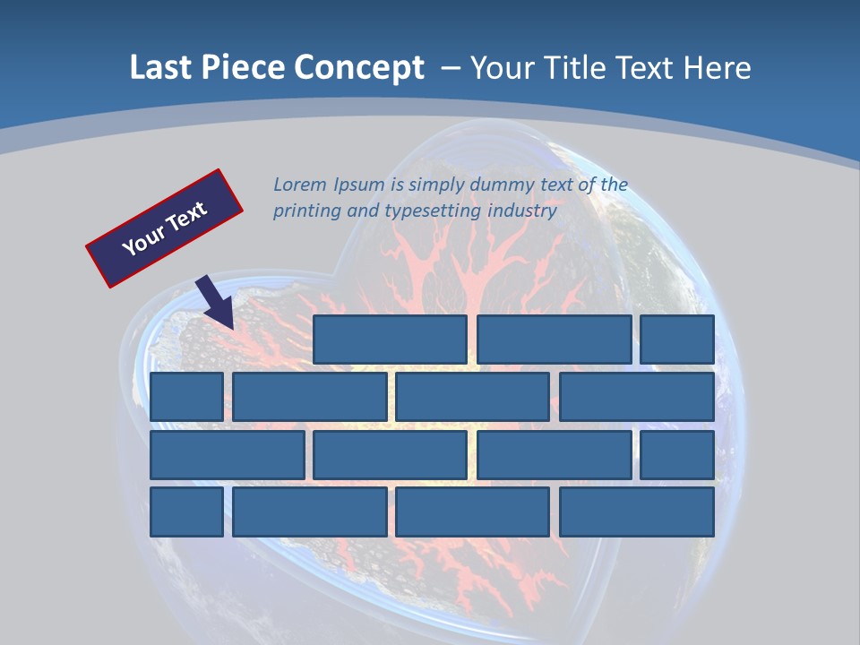 Lithosphere Fire Lava PowerPoint Template