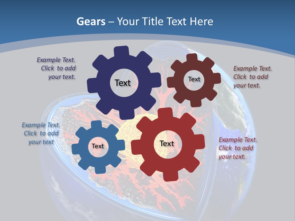 Lithosphere Fire Lava PowerPoint Template