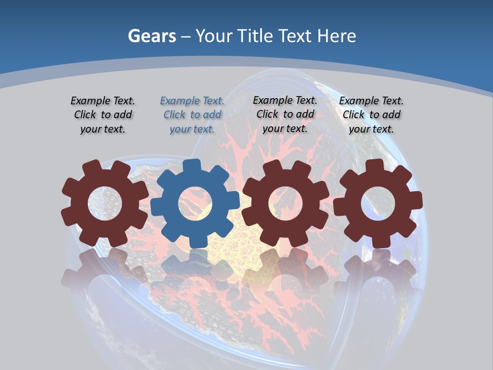 Lithosphere Fire Lava PowerPoint Template
