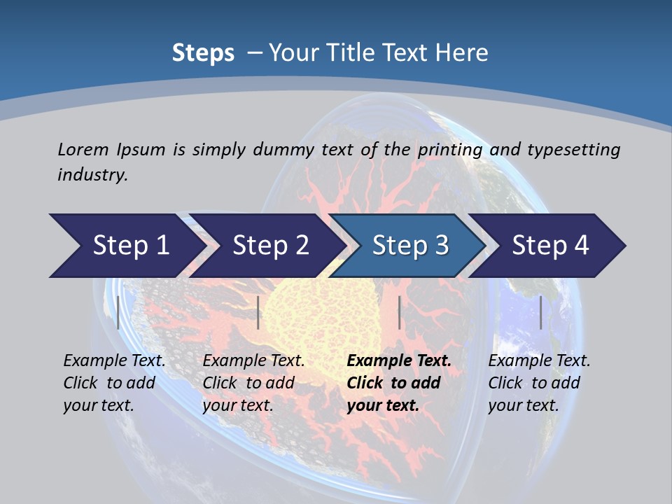 Lithosphere Fire Lava PowerPoint Template