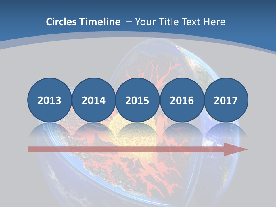 Lithosphere Fire Lava PowerPoint Template