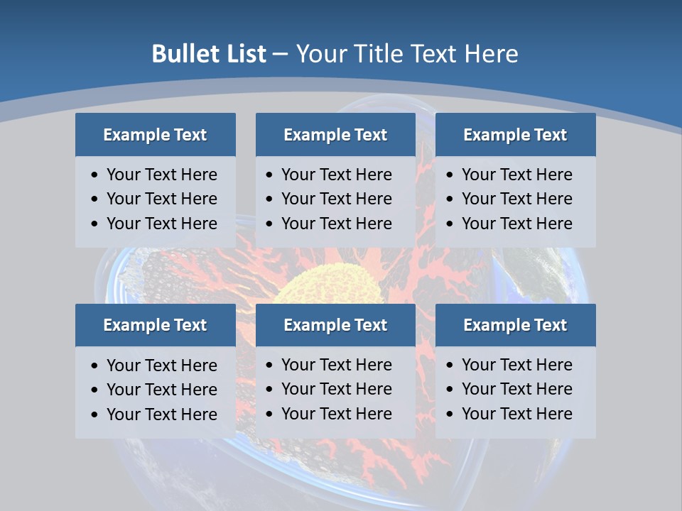 Lithosphere Fire Lava PowerPoint Template