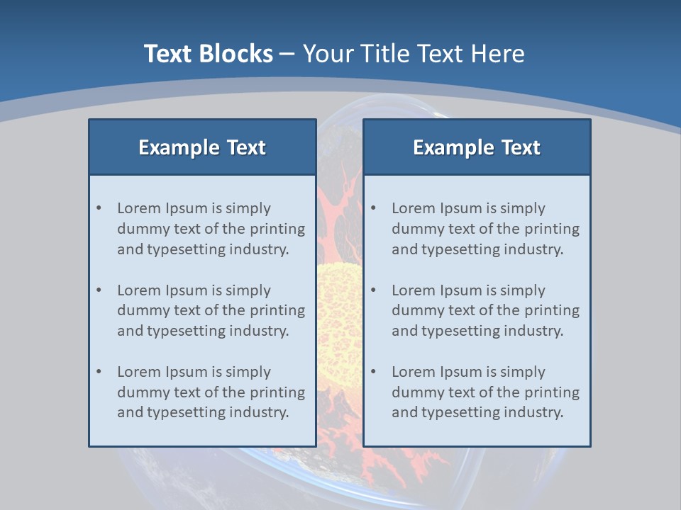 Lithosphere Fire Lava PowerPoint Template