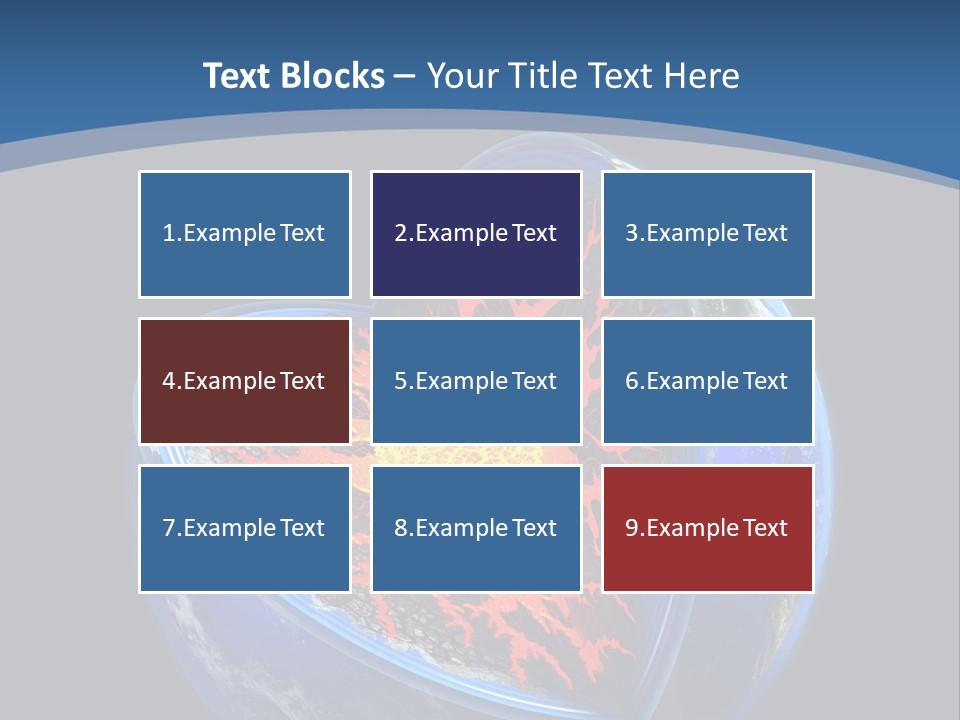 Lithosphere Fire Lava PowerPoint Template