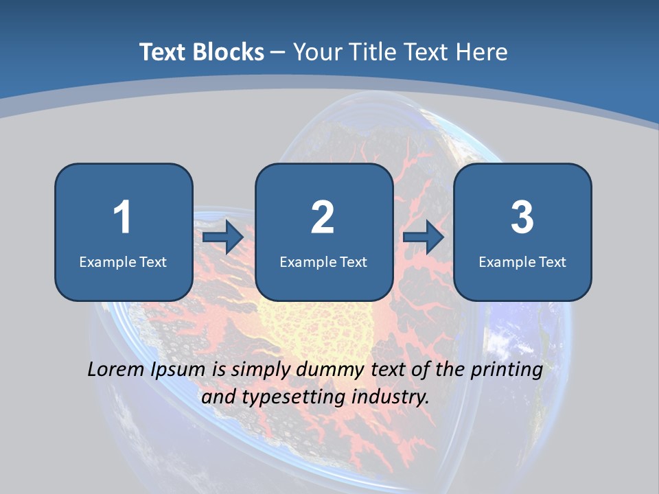 Lithosphere Fire Lava PowerPoint Template