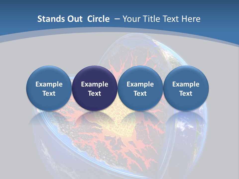 Lithosphere Fire Lava PowerPoint Template