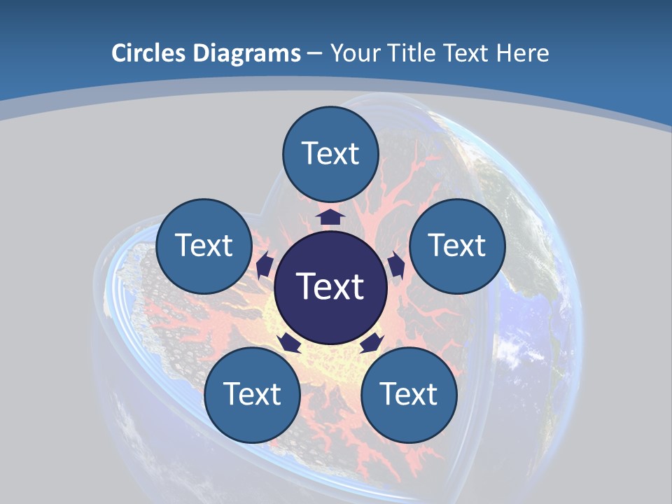 Lithosphere Fire Lava PowerPoint Template