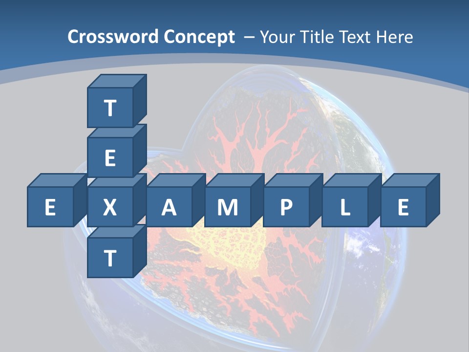 Lithosphere Fire Lava PowerPoint Template