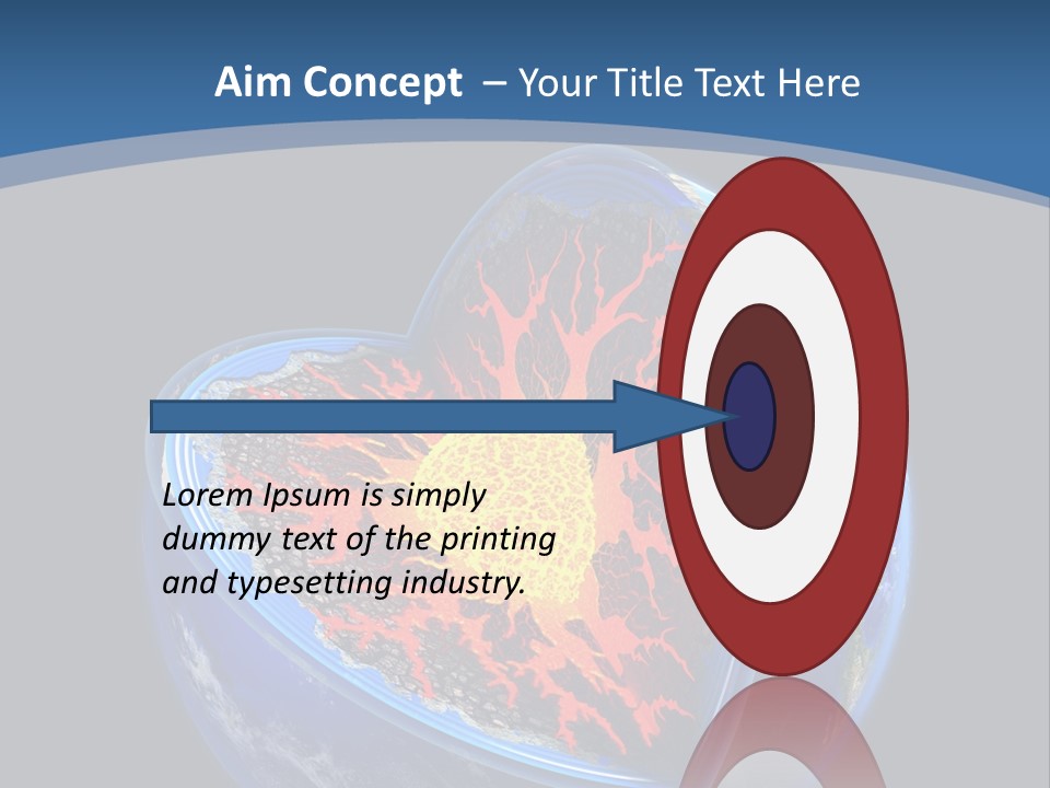 Lithosphere Fire Lava PowerPoint Template