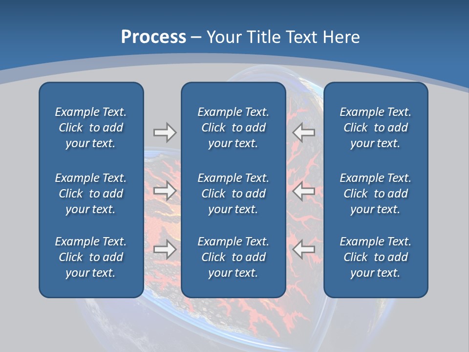 Lithosphere Fire Lava PowerPoint Template
