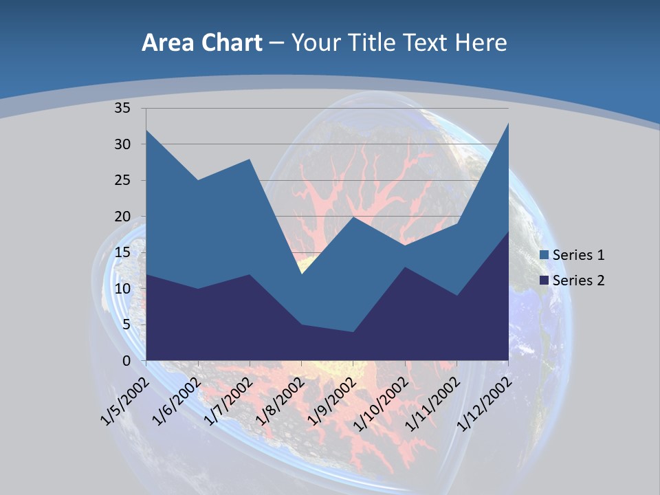 Lithosphere Fire Lava PowerPoint Template