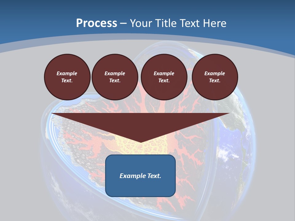 Lithosphere Fire Lava PowerPoint Template