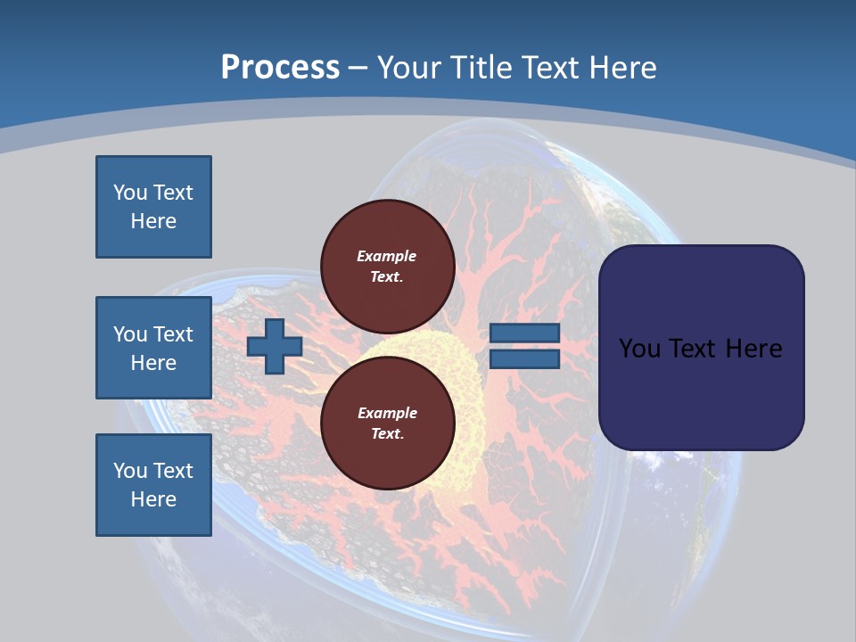 Lithosphere Fire Lava PowerPoint Template