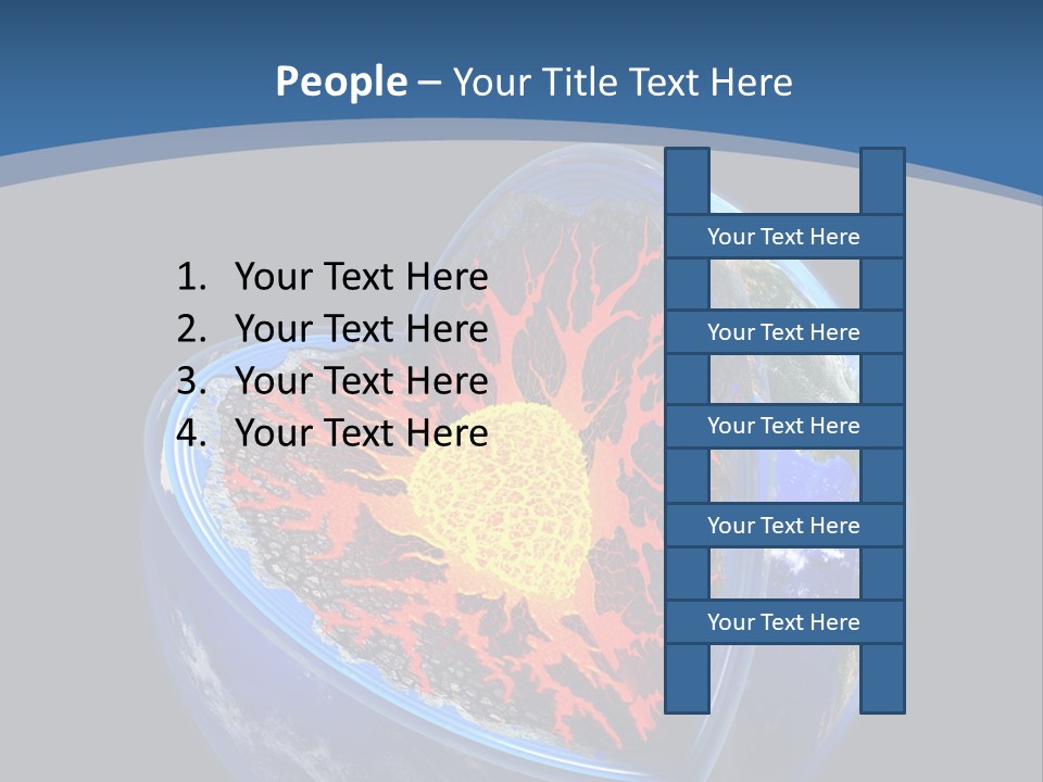 Lithosphere Fire Lava PowerPoint Template