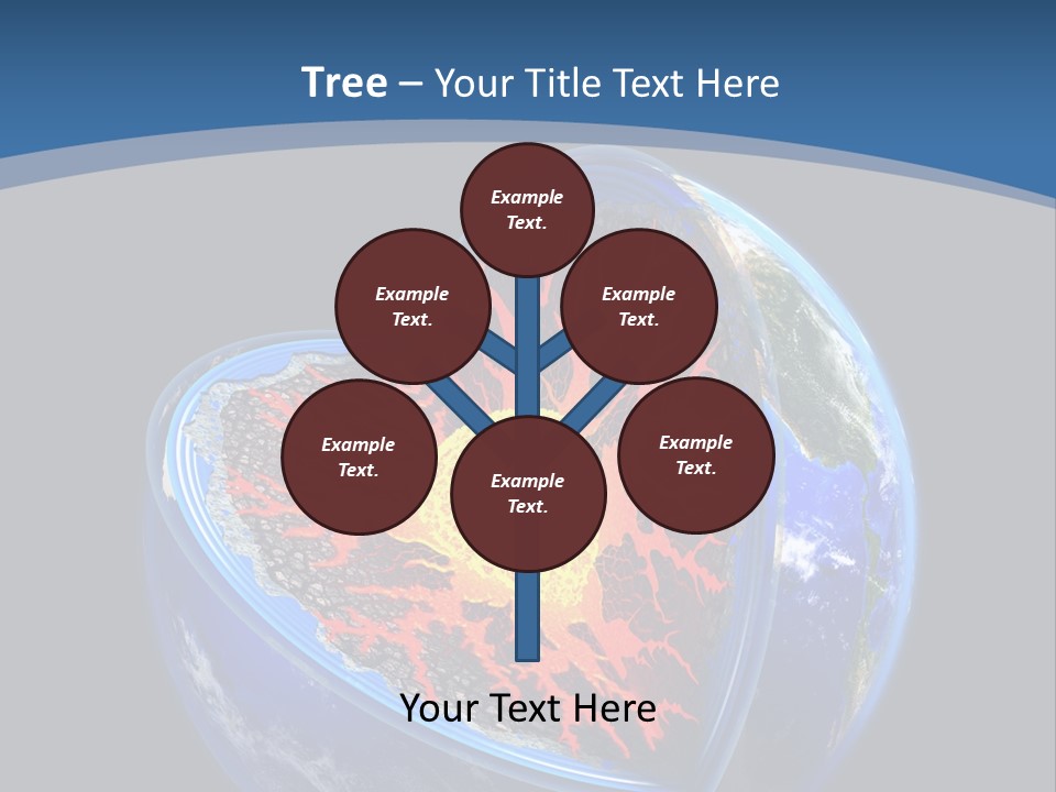 Lithosphere Fire Lava PowerPoint Template