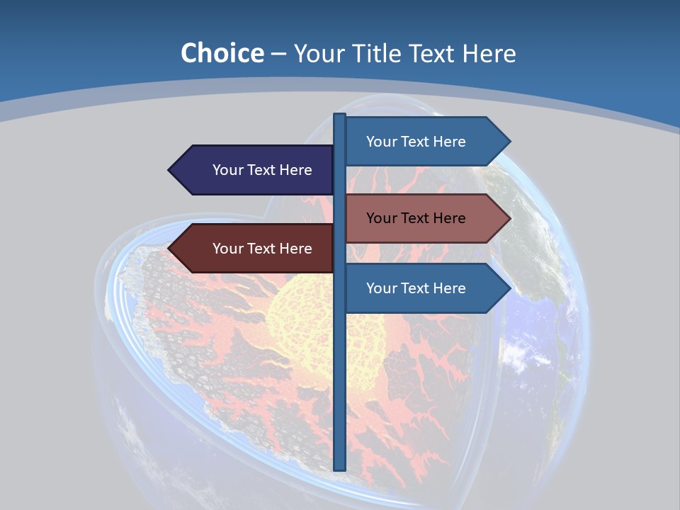 Lithosphere Fire Lava PowerPoint Template