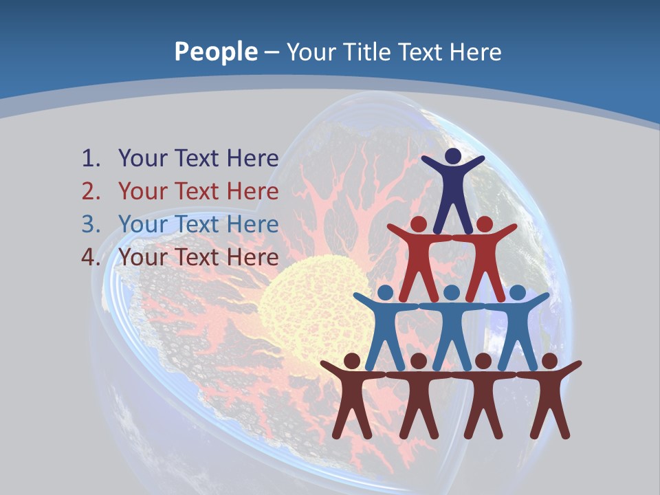 Lithosphere Fire Lava PowerPoint Template