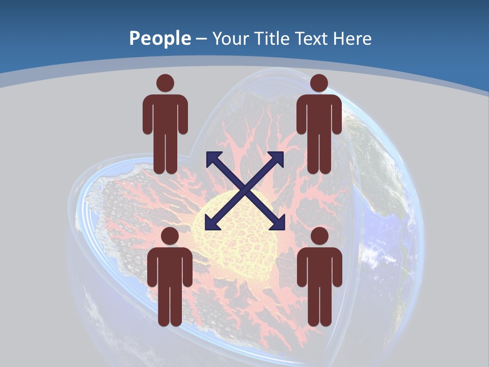 Lithosphere Fire Lava PowerPoint Template