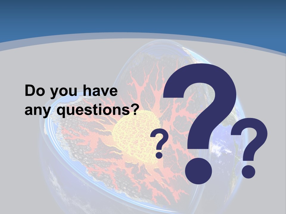 Lithosphere Fire Lava PowerPoint Template