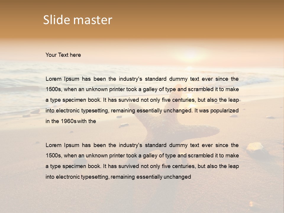 Travel Wave Sunny PowerPoint Template