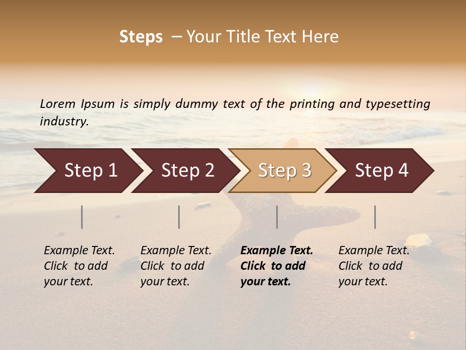 Travel Wave Sunny PowerPoint Template