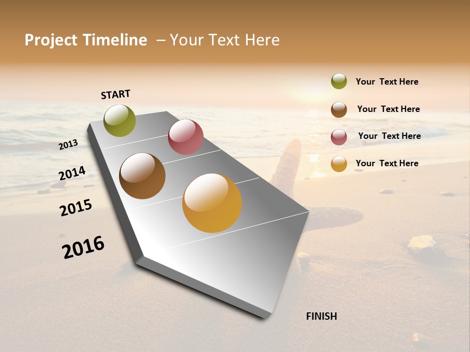 Travel Wave Sunny PowerPoint Template