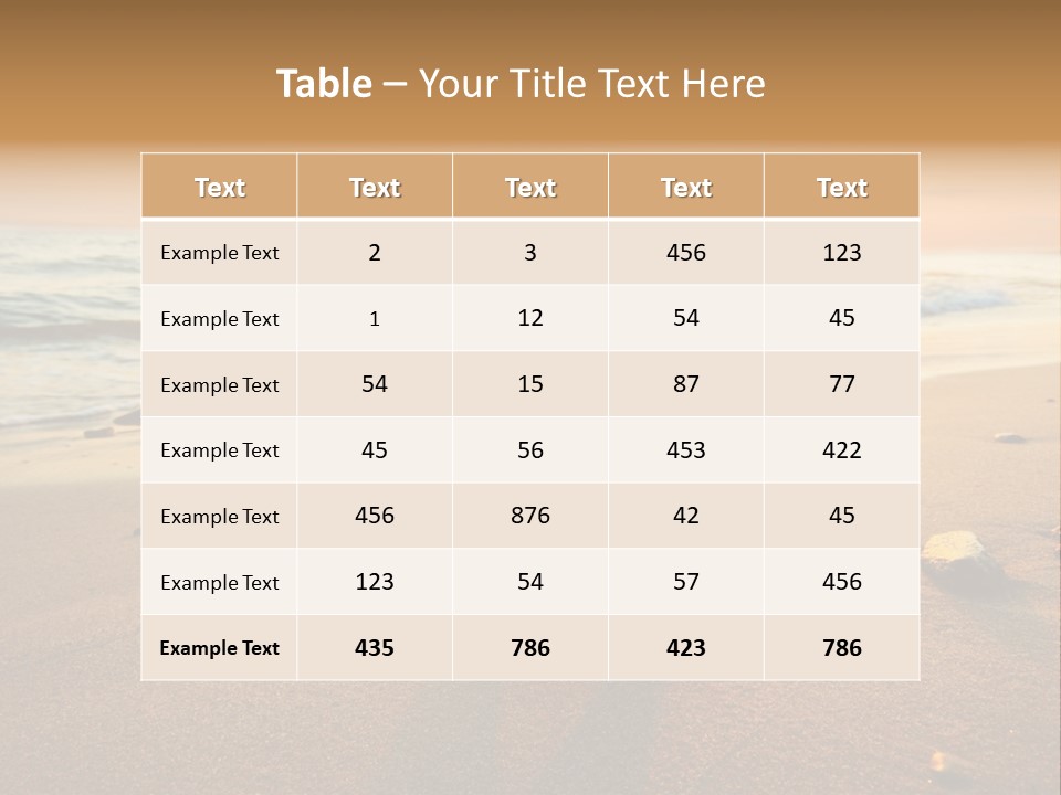 Travel Wave Sunny PowerPoint Template