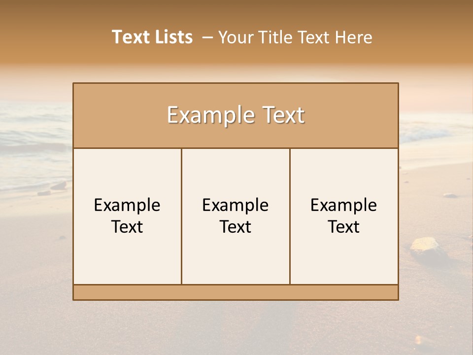 Travel Wave Sunny PowerPoint Template