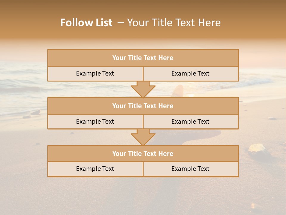 Travel Wave Sunny PowerPoint Template