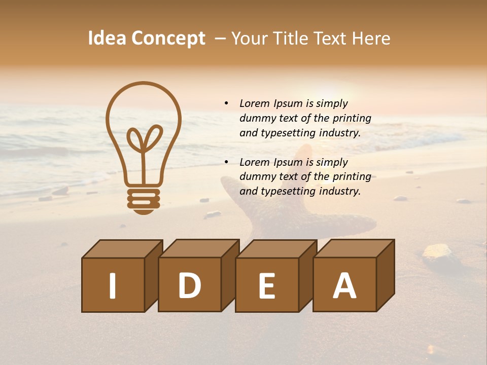 Travel Wave Sunny PowerPoint Template