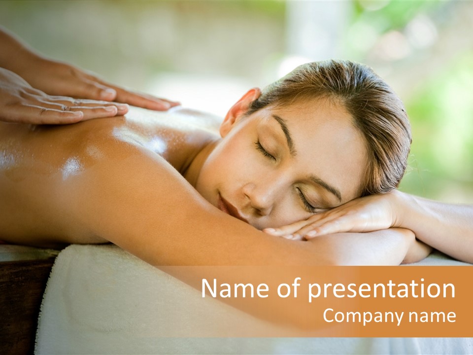 Young Pretty Spa PowerPoint Template