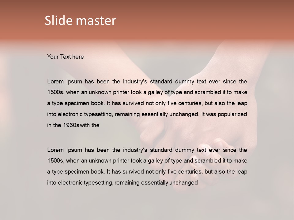 Together Person Woman PowerPoint Template