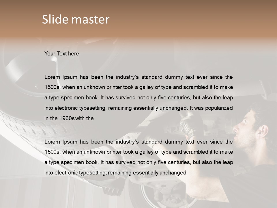 Expertise One Garage PowerPoint Template