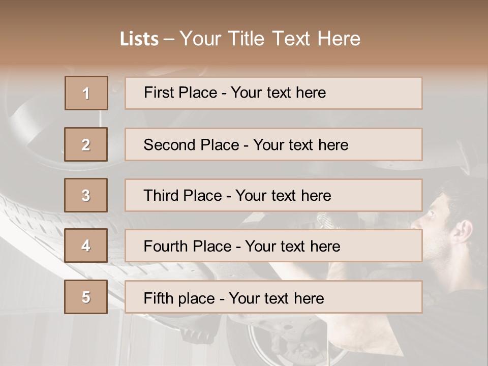 Expertise One Garage PowerPoint Template