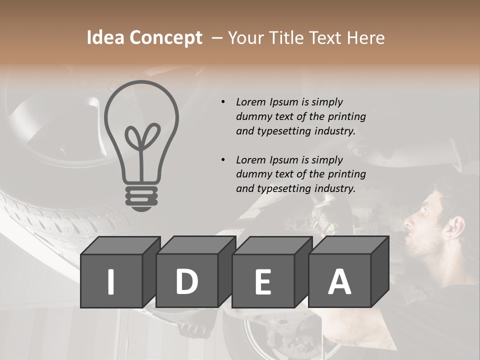 Expertise One Garage PowerPoint Template