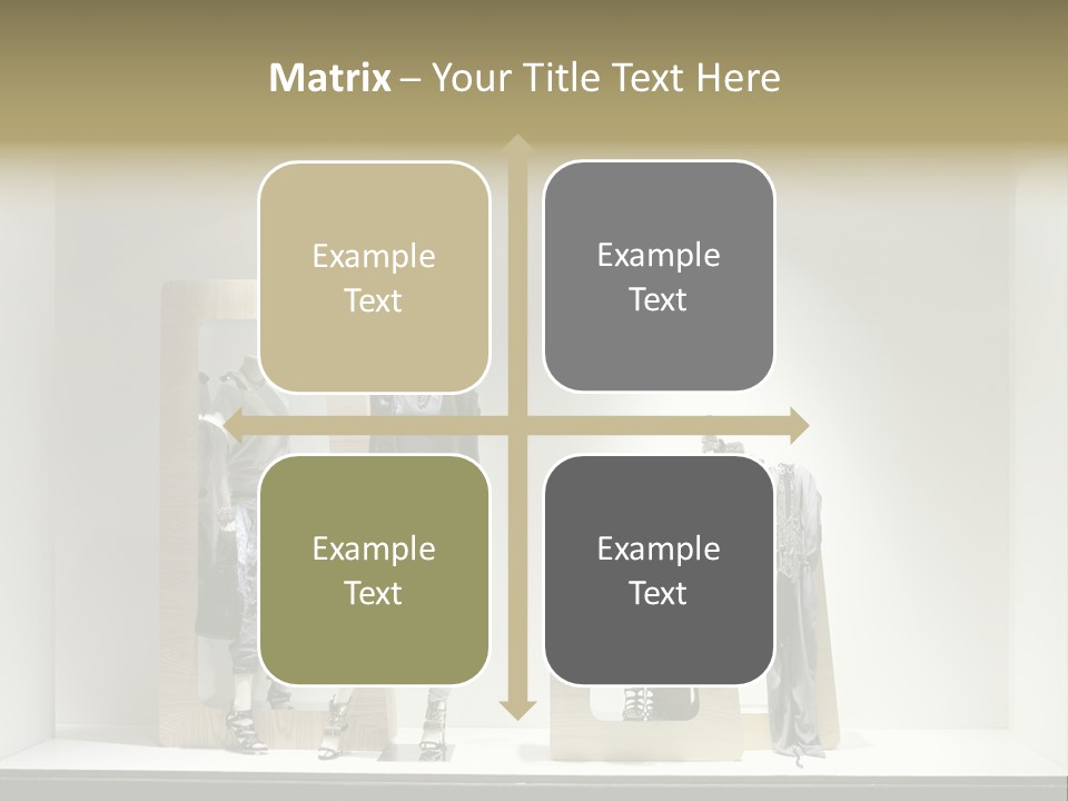 Window Glass Fashion PowerPoint Template