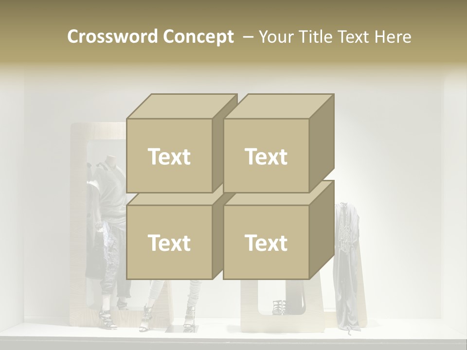 Window Glass Fashion PowerPoint Template