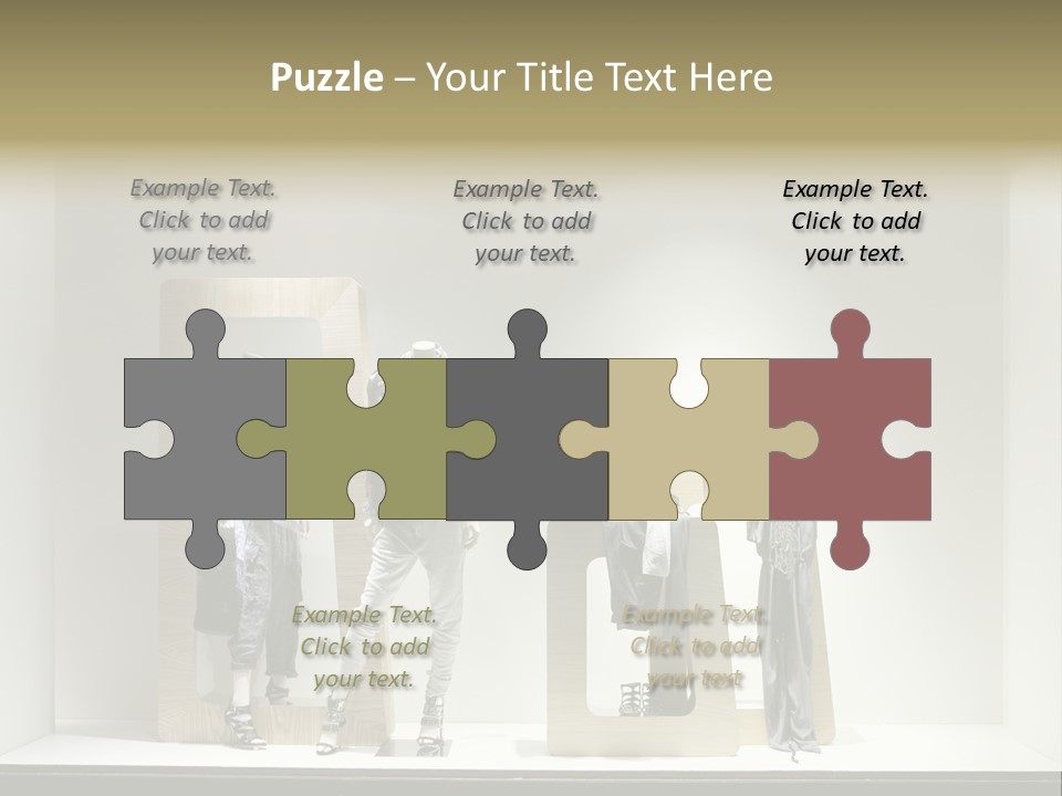 Window Glass Fashion PowerPoint Template