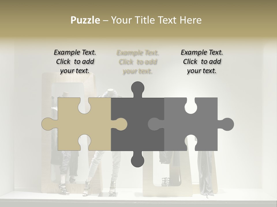 Window Glass Fashion PowerPoint Template