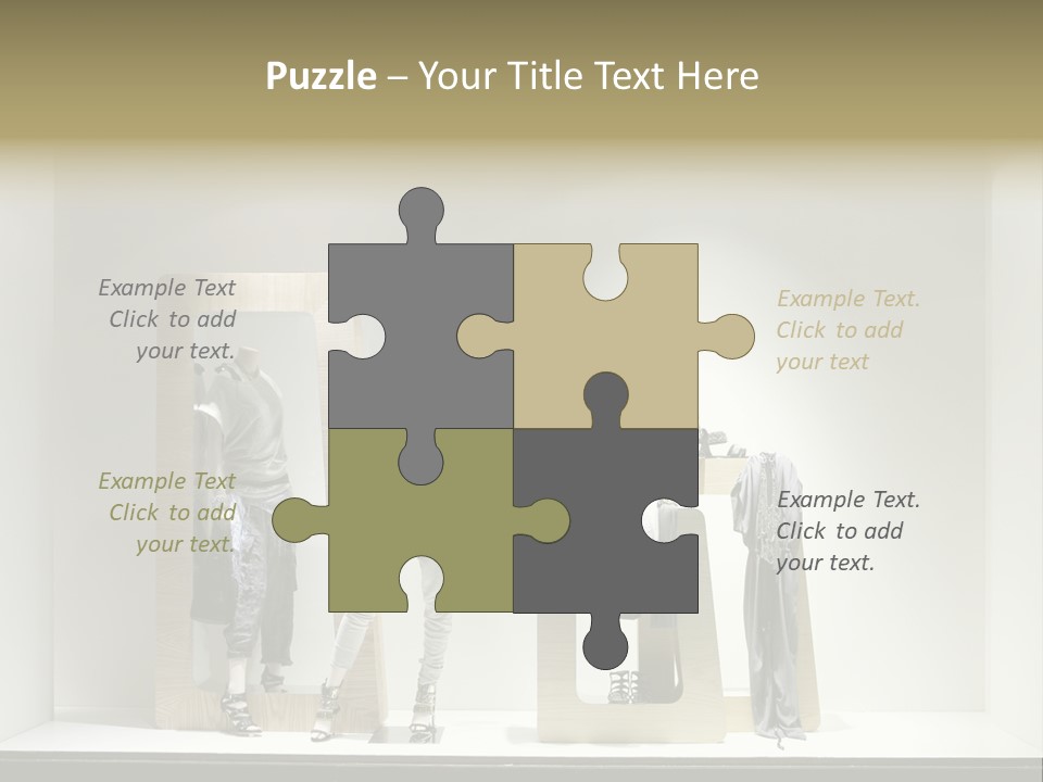 Window Glass Fashion PowerPoint Template