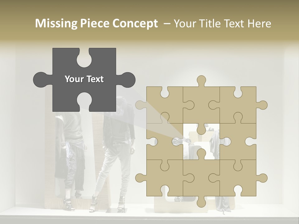 Window Glass Fashion PowerPoint Template