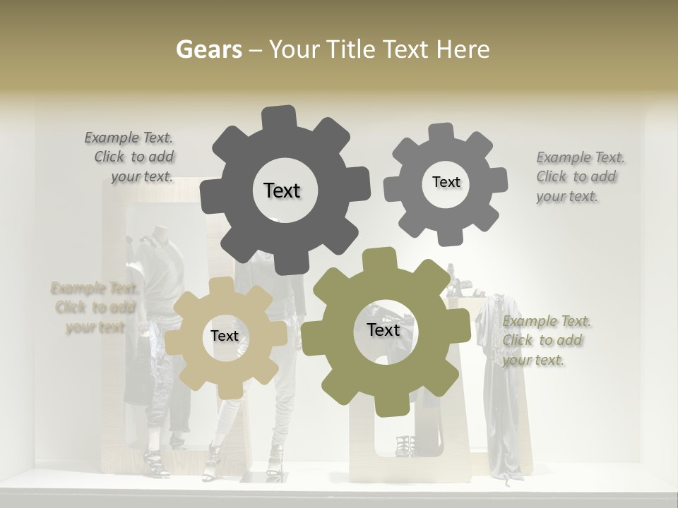 Window Glass Fashion PowerPoint Template