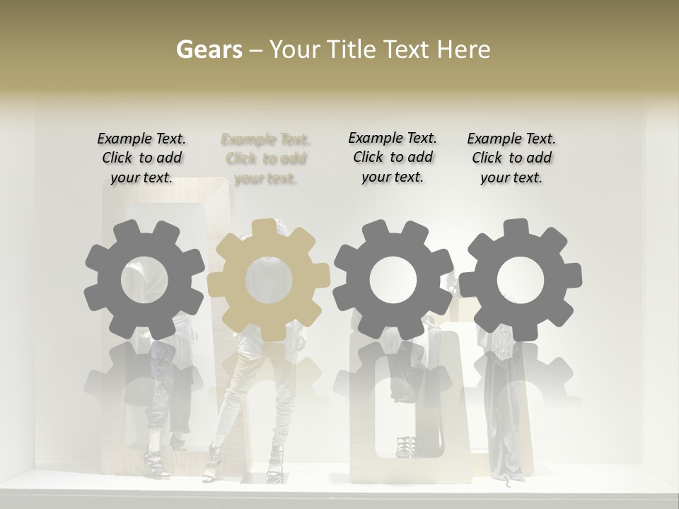 Window Glass Fashion PowerPoint Template