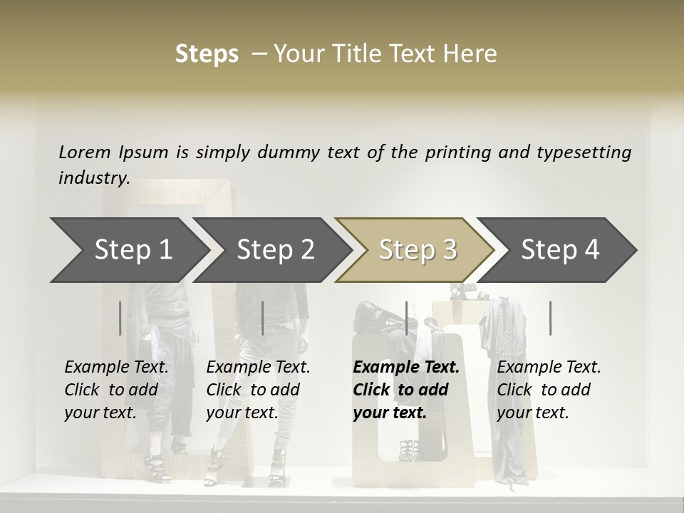 Window Glass Fashion PowerPoint Template
